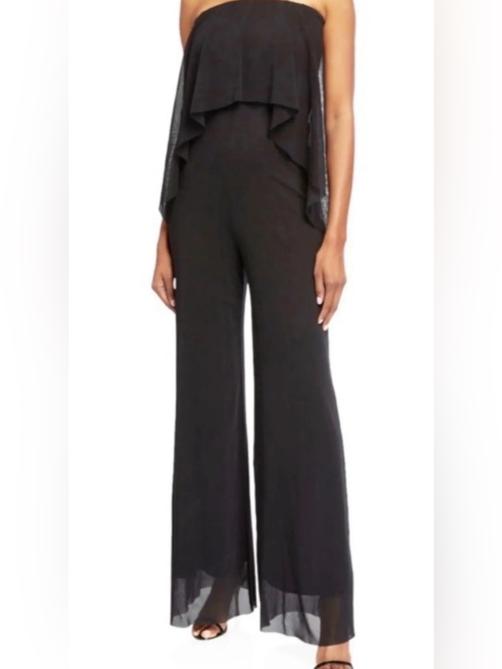 NWT NWT FUZZY FLOUNCE STRAPLESS JUMPSUIT